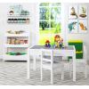 imageLarge 2 in 1 Kid Activity Table with Storage Play Table for Kids BoysGirlsWhite 322quotW x 222quotL x 20quotH Ages 3White