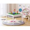 imageUTEX 2 in 1 Kids Construction Play Table with Storage Drawers and Built in Plate WhiteWhite