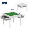 imageUTEX 2 in 1 Kids Construction Play Table with Storage Drawers and Built in Plate WhiteWhite