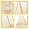imageUTEX 3 in 1 Pop Up Play Tent with Tunnel Ball Pit for Kids Boys Girls Babies and Toddlers IndoorOutdoor PlayhouseOrangeYellow  6 in 1