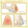 imageUTEX 3 in 1 Pop Up Play Tent with Tunnel Ball Pit for Kids Boys Girls Babies and Toddlers IndoorOutdoor PlayhouseOrangeYellow  Ball Pit