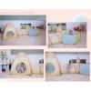imageUTEX 3 in 1 Pop Up Play Tent with Tunnel Ball Pit for Kids Boys Girls Babies and Toddlers IndoorOutdoor PlayhouseOrangeYellow  Ball Pit