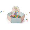 imageUTEX 3 in 1 Pop Up Play Tent with Tunnel Ball Pit for Kids Boys Girls Babies and Toddlers IndoorOutdoor PlayhousePink Green  Ball Pit