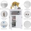 imageUTEX Bathroom Corner Storage Cabinet Small Floor Corner Cabinet with Doors and Adjustable Shelves Freestanding Narrow Storage Organizer for Bathroom Kitchen Living Room WhiteWhite