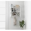 imageUTEX Bathroom Wall Shelf Over Toilet Storage Shelf Organizer 3Tier Wall Mount Shelf Rack with Hook WhiteWhite