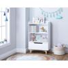 imageUTEX Kids Bookshelf Children Bookcases with Storage and Drawer Wood Kids Toy Storage Organizer for Playroom Nursery School White