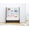 imageUTEX Kids Bookshelf Storage Book Shelf for Kids Rooms 4 Tier Sling Toddler Bookshelf Magazine Book Rack Children Book Organizer WhiteEspresso