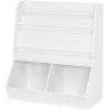 imageUTEX Kids Bookshelf and Toy Storage Toy Storage Organizer and Book Rack Toddler Bookshelves Display Stand Book Shelf for Kids Rooms Nursery Bedroom White