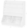 imageUTEX Kids Bookshelf and Toy Storage Toy Storage Organizer and Book Rack Toddler Bookshelves Display Stand Book Shelf for Kids Rooms Nursery Bedroom White