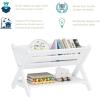 imageUTEX Kids Bookshelf with Caddy Toddler Bookshelf Book Storage Organizer Small Book Shelf for Kids Rooms Nursery Playroom WhiteWhite