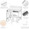 imageUTEX Kids Desk and Chair Set Study Desk for Kids with Storage Bins Wooden Children Study Table Student Writing Desk for Bedroom ampamp Study Room