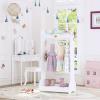 imageUTEX Kids Dress Up Storage Kids Costume Organizer Center Open Hanging Armoire Closet Kids Armoire with Rack for Toddler 3 Age White