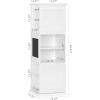 imageUTEX Kids Rotating Bookshelf Tower Revolving Bookcase with Blackboards and Hooks Toy Storage Organizer for Kids Room Nursery Bedroom Living Room White