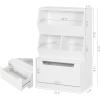 imageUTEX Kids Toy Storage Cabinet and Organizer with Drawers and Cubbies  Ideal for Playroom Classroom Nursery  White