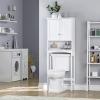 imageUTEX Over The Toilet Storage Cabinet Bathroom Above Toilet Cabinet Organizer with Adjustable Shelves White