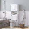 imageUTEX Over The Toilet Storage Cabinet Bathroom Above Toilet Cabinet Organizer with Adjustable Shelves White