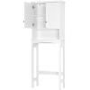 imageUTEX Over The Toilet Storage Cabinet Bathroom Above Toilet Cabinet Organizer with Adjustable Shelves White