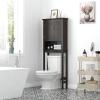 imageUTEX Over The Toilet Storage Cabinet Over Toilet Bathroom Organizer with Adjustable Shelves Above Toilet Storage Cabinet Space Saver Espresso