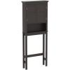 imageUTEX Over The Toilet Storage Cabinet Over Toilet Bathroom Organizer with Adjustable Shelves Above Toilet Storage Cabinet Space Saver Espresso