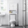 imageUTEX Over The Toilet Storage Cabinet Over Toilet Bathroom Organizer with Adjustable Shelves Above Toilet Storage Cabinet Space Saver White