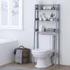 imageUTEX Over The Toilet Storage Shelf 3Tier Over Toilet Bathroom Organizer Above Toilet Storage Rack Wood GrainGrey