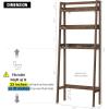 imageUTEX Over The Toilet Storage Shelf 3Tier Over Toilet Bathroom Organizer Above Toilet Storage Rack Wood GrainWood Grain
