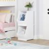 imageUTEX Toy Storage Organizer for Kids Stackable Toy Storage Cabinet Wooden Cubby Toy Organizer White Toy Shelf for Playroom Bedroom Living room Nursery 1 Cubby1 Cube