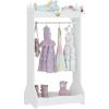 imageUTEX Kids Dress Up Storage Kids Costume Organizer Center Open Hanging Armoire Closet Kids Armoire with Rack for Toddler 3 Age White