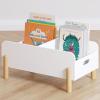 imageUTEX Montessori Bookshelf for Kids Wooden Book Shelf for Kids Rooms Toddler Book Caddy with Adjustable Divider Floor Book Display Baby Book Rack for Classroom Nursery