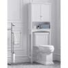 imageUTEX Over The Toilet Storage Cabinet Bathroom Above Toilet Cabinet Organizer with Adjustable Shelves White