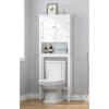 imageUTEX Over The Toilet Storage Cabinet Over Toilet Bathroom Organizer with Adjustable Shelves Above Toilet Storage Cabinet Space Saver White