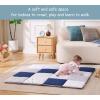 imageUTEX Baby Play Mat for Floor 59 x71 Playpen Mat 15quot Thick Cushioned Play Mat for Baby and Infants NonSlip ampamp Machine Washable50 X 50