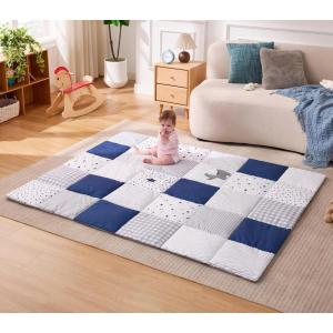 imageUTEX Baby Play Mat for Floor 59 x71 Playpen Mat 15quot Thick Cushioned Play Mat for Baby and Infants NonSlip ampamp Machine Washable59 X 71