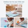 imageUTEX Baby Activity Mat Baby Play Gym Mat with 9 Sensory Toys Tummy Time Mat for Motor Skills ampamp Sensory Development Newborn Essentials GiftBlue Ocean