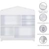 imageUTEX Kids Bookshelf Wooden Childrens Bookcases and Toy Storage Doll House Book Shelves Nursery Book Rack for Classroom Bedroom WhiteWhite
