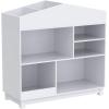 imageUTEX Kids Bookshelf Wooden Childrens Bookcases and Toy Storage Doll House Book Shelves Nursery Book Rack for Classroom Bedroom WhiteWhite