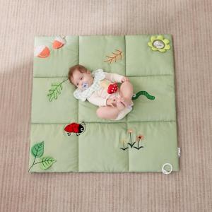 imageUTEX Baby Activity Mat Baby Play Gym Mat with 9 Sensory Toys Tummy Time Mat for Motor Skills ampamp Sensory Development Newborn Essentials GiftGreen Forest