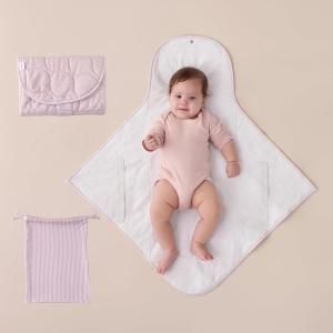 imageUTEX Baby Portable Changing Pad Waterproof ampamp Wipeable Diaper Changing Mat with Carrying Bag Foldable Changing Mat for Travel Newborn Shower GiftsPink